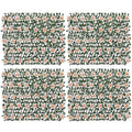 Expandable Fence Privacy Screen with Artificial Flower, Greenery Expandable Stretchable Covers Panel Privacy Fence for Balcony Patio Garden, Single Sided Leaves (Pink Rose, 4 Pack) - color: Pink Rose, size: 4 Pack