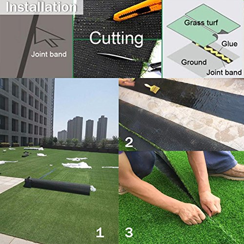 Petgrow Realistic Artificial Grass Rug - Indoor Outdoor Garden Lawn Landscape Synthetic Turf Mat - Thick Fake Grass Rug - 13 X 82FT(1066 Square FT) - size: 13 ft x 82 ft (1066 square ft)