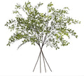 Greenery Stem Vase with Simulated 43.3 inches Stems and Branches Simulated Eucalyptus Leaves for Indoor Bedroom Living Room Dining Table Outdoor （3Pcs Green） - color: Green