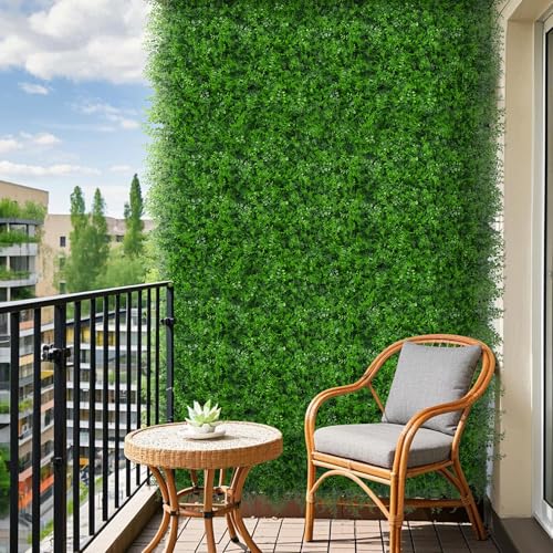 Grooy 60"x120"(50 SQFT) Artificial Hedge Grass Wall Roll Panels, Green Wall Panels, Plant Wall, Greenery Wall Backdrop, UV Protected Privacy Fence Screen for Outdoor Indoor Wedding Décor - color: Mint, size: 60''x120''