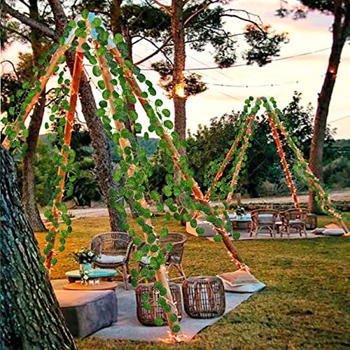 36 Pack 248 Ft Fake Vines Hanging Greenery Artificial Plants Faux Silk Green Leaves Garlands Living Room Wall Decor for Bedroom Office Garden Outdoor Wedding Jungle Party Decoration - color: Green-36