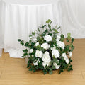 White Ground Flowers, White Wedding Decor, Aisle Flower Decoration, Barrel Whiskey Arrangement, Alter Flowers, Bridal Shower (20in) - size: 20in