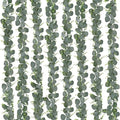 CEWOR 8pcs 5.8ft Artificial Eucalyptus Garland Fake Silver Dollar Eucalyptus Greenery Garland Vines for Mantle Table Runner Centerpiece Home Party Decor