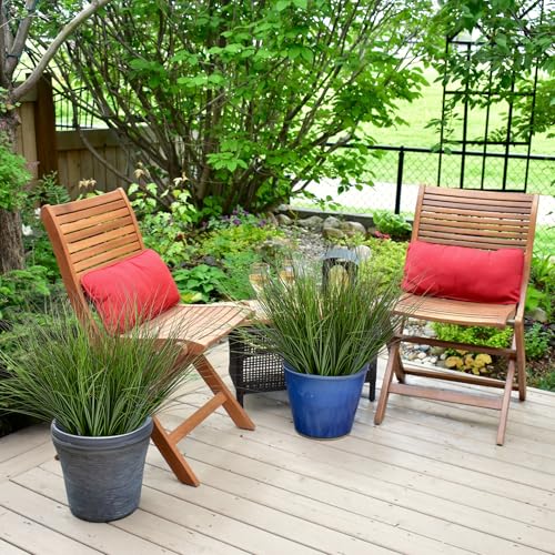 48PCS 17.3" Fake Plants Artificial Wheat Grass Greenery Plastic Plants Fake Grass Artificial Plants for Outdoor Decor Artificial Plant with Greenery Stems for Indoor Home Decoration - size: Short-48PCS