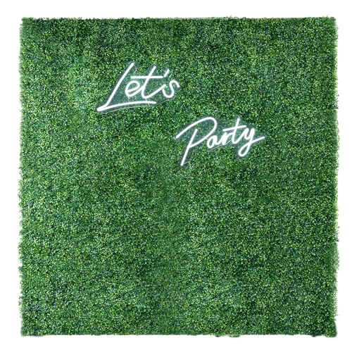 Large Size 8×8 Ft 3D Artificial Green Grass Flower Wall Panels, Quick Assembly Storage Greenery Fake Backdrop Fence Screen for Wedding Baby Show Birthday Party Indoor Outdoor Garden Backyard Home - color: Green, size: 8×8 Ft