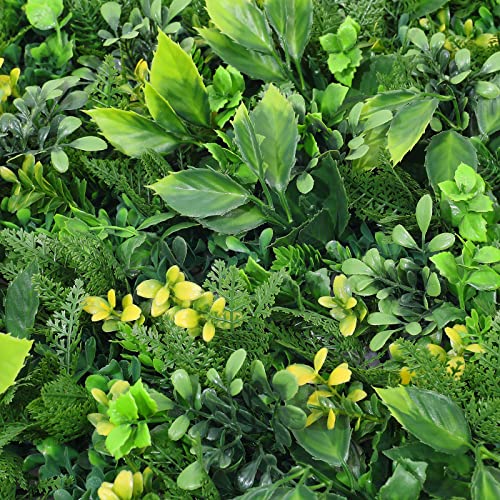 Boshen Artifical Grass Wall Backdrop 6PCS 10"x10" Boxwood Panels Grass Boxwood Hedge Wall Panels Greenery UV Protected Artificial Grass Wall Decor for Party Wedding Backyard Indoor Outdoor - size: 6 Pcs-10" x 10"