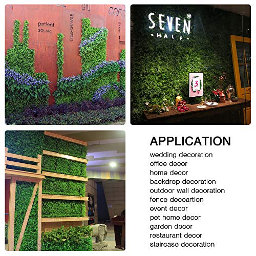 Artificial Grass Wall Panels, 12pcs 20"x20" Plant Wall Mats for Greenery Backdrop, 3 sqms Outdoor Green Hedges for Privacy Screening Fence Covering - color: A038