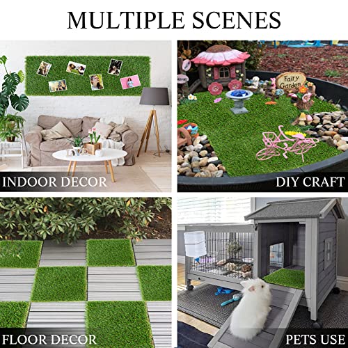 GLOBREEN Artificial Grass Table Runners 48 Inches - Green Faux Grass Turf Table Runner for Golf Football Party Decorations Wedding Birthday Dining Baby Shower - size: 12" x 48"/1PCS