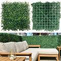 Grass Wall Decor,Paistao Privacy Fence Screen,Greenery Backdrop Panels,10"x 10"12Pcs Artificial Boxwood Fake Grass Wall for Indoor,Outdoor,Patio,Garden,Backyard - size: 2 Boxwood-10"x 10" (12 Pcs)