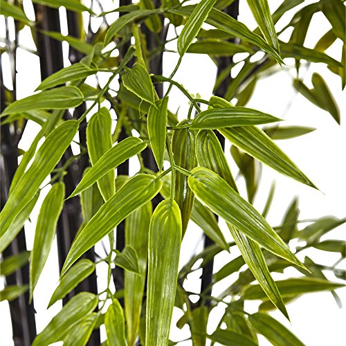 Nearly Natural Black Bamboo Tree x 9 with 1470 Leaves UV Resistant (Indoor/Outdoor)