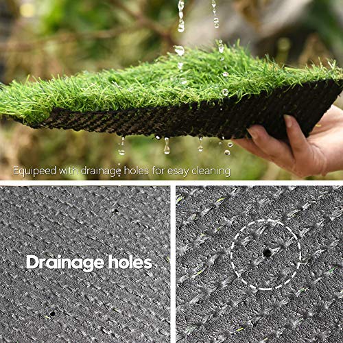 Artificial Grass Turf Lawn-1 x 25 Feet, 0.7" Indoor Outdoor Garden Lawn Landscape Synthetic Grass Mat Fake Grass Rug - size: 1 x 25 Feet