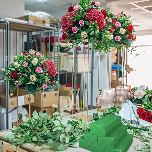 Max Shape Pack of 4 Large Size Floral Foam Blocks for Fresh and Artificial Flowers (9” L x 4” W), Wet Florist Foam Blocks for Wedding Holiday Decorations (4 Pack) - color: 4 Pack