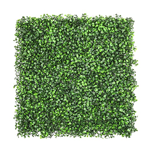 Patio Paradise Artificial Greenery Grass Wall Panels, 20"x20" (6pc) Faux Grass Boxwood Backdrop Fake Ivy Privacy Screen Green Hedge for Indoor Outdoor Décor, Boxwood - color: Boxwood, size: 20"x20"
