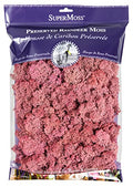 SuperMoss 7 59834 3 23152 Moss, 200 Cubic inch (in3) Bag (Appx. 8oz), Dusty Rose - color: Dusty Rose, size: 200 cubic inch (in3) Bag (Appx. 8oz)