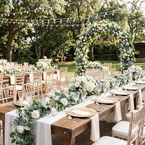 120PCS Eucalyptus Stems Bulk,4 Kinds Mixed Artificial Greenery Stems,Fake Eucalyptus Leaves for Table Centerpieces,Vase,Wedding Decorations,Bridal Bouquet,Home Decor - size: 12PCS
