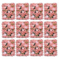 12pcs Artificial Flower Wall Panel, 3D Silk Hydrangea Floral Wall, Premium Silk Flowers Wall Panels Roses Hydrangeas for Wedding Party Event Photo Backdrop Wall Decor