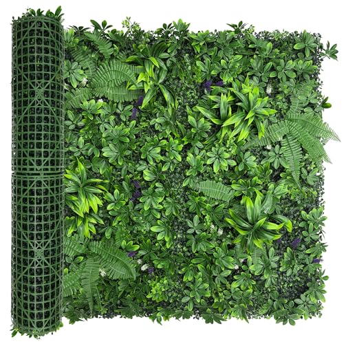 Artificial Green Boxwood Grass Wall Roll: 40"x120"(33.5 SQFT) UV Protected Ivy Privacy Hedge Fence Screen for Chain Link Fences Panel Indoor,Outdoor Patio Balcony & Garden - color: 3d Style 3, size: 40"x120"