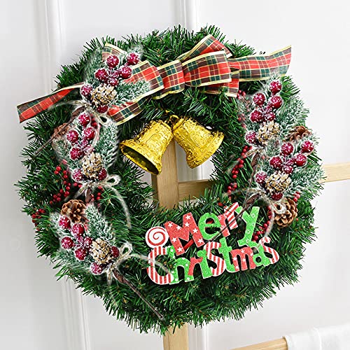8pcs Christmas Berries Red Stems Evergreen Pine Branches, Christmas Picks Spray Artificial Pine Cones Holly Stem Craft Winter Holiday Floral Picks for Décor DIY Xmas Garland Wreath Ornament - color: Red