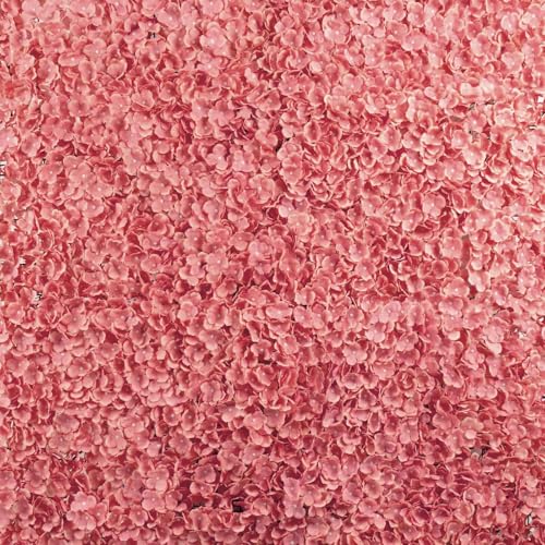 Efavormart 4 PCS Pink & Dusty Rose Silk Hydrangea Flower Mat Wall Wedding Event Decor for DIY Centerpiece Arrangement Party Decorations - color: Dusty Rose