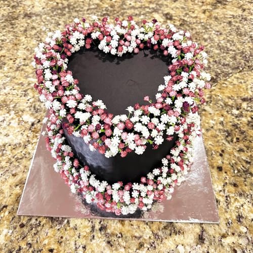 ABAJI Tiny Babys Breath Artificial Flowers Gypsophila Real Touch Flowers for Wedding Party Home Garden Decoration 12 inch in Length Very Small and Short - color: Light Pink, size: 12 PCS