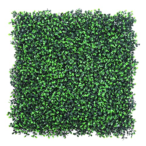 Grooy 16PCS Grass Wall, Artificial Boxwood Panels, Privacy Hedge Fence Screen with UV Protection, Greenery Backdrop for Indoor Home Wedding Decor and Outdoor Garden Backyard