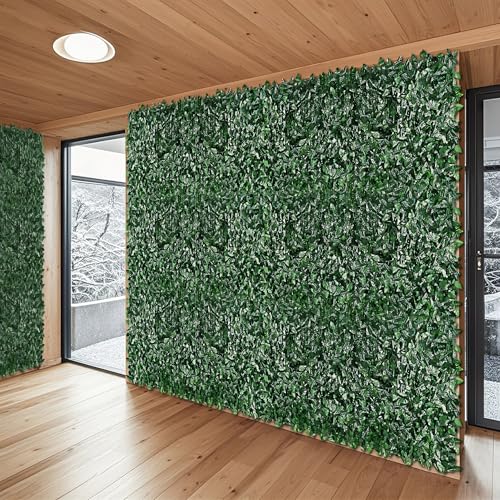 Patio Paradise 39"x156"-1Pc Faux Ivy Fence Privacy Screen Artificial Greenery Wall Backdrop,Fake Grass Wall Panels for Outside Apartment Balcony,Vine Leaf Decor for Outdoor Patio Chain Link - color: Faux IVY Leaves- Dark Green, size: 39" x 156"