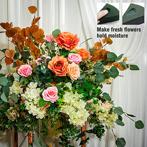 Max Shape Pack of 4 Large Size Floral Foam Blocks for Fresh and Artificial Flowers (9” L x 4” W), Wet Florist Foam Blocks for Wedding Holiday Decorations (4 Pack) - color: 4 Pack