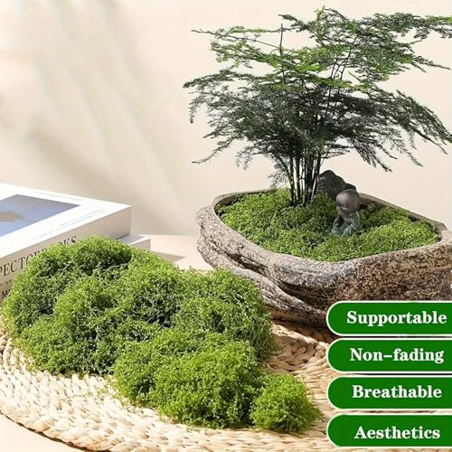 100g Dark Cyan Artificial Green Moss Lawn Plant Landscape - color: Blue1