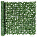 Privacy Fence Screen Artificial Ivy Grass Wall Screen 120x40 in Balcony Fence Privacy Screen Faux Vines Green Backdrop Fake Ivy Wall Panels Hedge Fence for Patio,Garden, Backyard Indoor Outdoor deocr - size: 120*40 inches without LED Lights