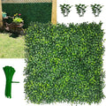 Artificial Boxwood Panels,20"x 20"(24P) 4-Layer Leaf UV-Protected Grass Wall Backdrop Panels for Outdoor, Indoor, Garden&Fence Covering Privacy, Backyard and Decor - size: 20"x20" (24)