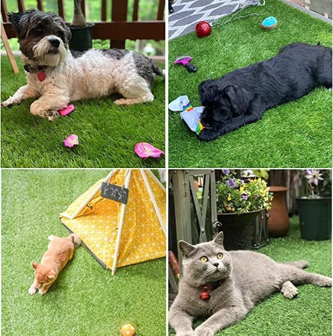 Dog Grass Pad,50.1x30.5In Fake Grass for Dogs,Artificial Grass Pee Pad for Puppies Potty Training Indoor Outdoor