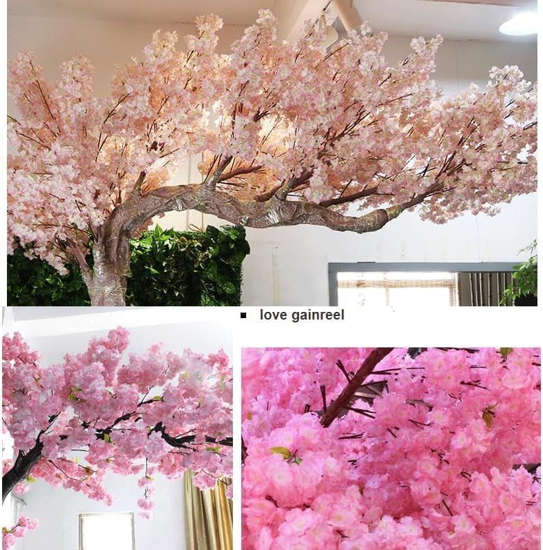Cherry Blossom Tree Wishing Tree Handmade Shopping Wedding Party Indoor and Outdoor Decoration Artificial Cherry Blossom Tree (14.76ftX14.76ft) - size: 14.76ftX14.76ft