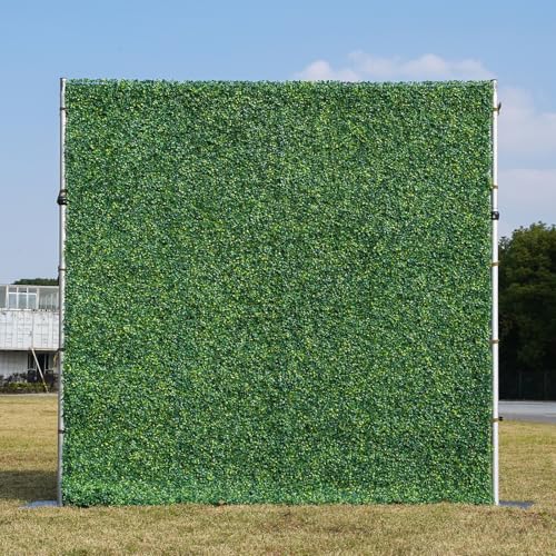 rosemorning 8x8FT Green Artificial Flower Wall Backdrop,Flower Wall Panel for Wedding Party Birthday Baby Shower Photo Booth Decor Easy to Install Reusable - color: Odmilan-green, size: 8Ft*8Ft