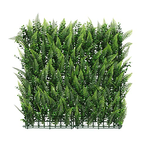 Patio Paradise Artificial Greenery Grass Wall Panels, 20"x20" (6pc) Faux Grass Boxwood Backdrop Fake Ivy Privacy Screen Green Hedge for Indoor Outdoor Décor, 10 3D Mixed - color: #10 3D Mixed, size: 20"x20"