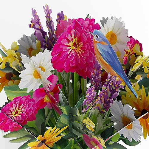Lovepop Black Eyed Susan Paper Flower Bouquet, Flower for Delivery Prime, Paper Flowers, Pop Up Birthday Cards, Anniversary Card for Wife - color: Black-Eyed Susan Bouquet