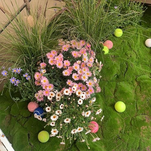 Simulation Artificial Moss Mat 1x1m(3.2x3.2ft) DIY Fake Grass Rug for Patio Home Backyard Balcony Art Wall Florist Decor - color: Green3