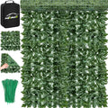 Artificial Ivy Privacy Fence Screen 99x59.5in Faux Greenery Privacy Fence Backdrop Ivy Vine Leaf Hedges Fence with Bag for Indoor Outdoor Garden