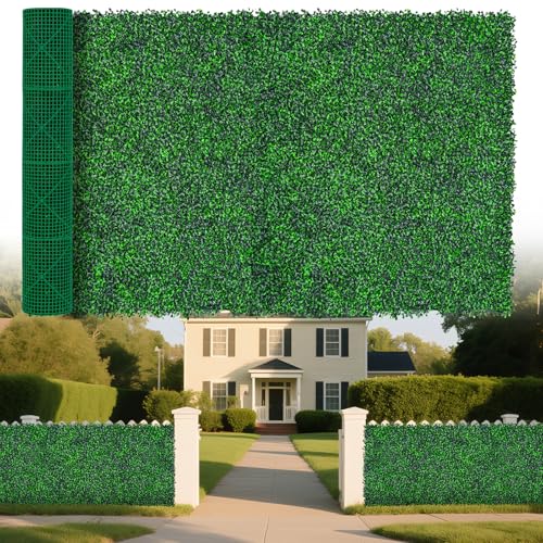 Yangrass Artificial Fence Panel Roll,64"x 168"(75 sq.ft) UV-Anti Faux Ivy Leaves Privacy Fence Screen Grass Wall Roll Panels for Indoor Home Decor and Outdoor Garden Backyard - size: 64x168 IN