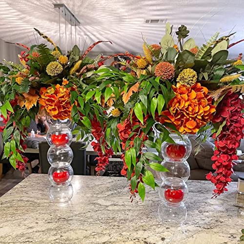 12pcs Italian Ruscus Greenery Stems 23" Artificial Silk Greenery Spray for Wedding Arch Bouquet Filler Indoor Home Décor