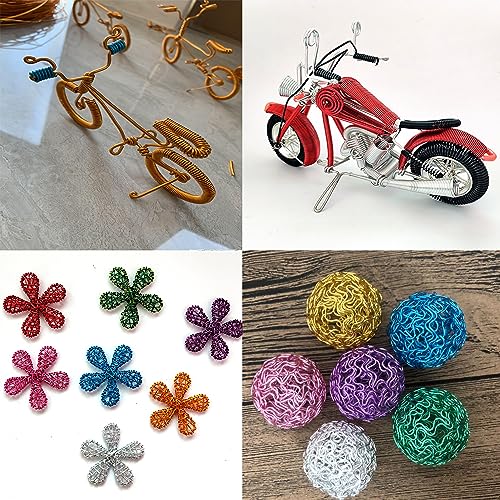 11 Yard Aluminum Wire Bendable Metal Wire Jewelry Craft Wire Beading Floral Making Jewelry Making Doll Making (9 Gauge, Silver Color) - color: Silver Color, size: 9 Gauge