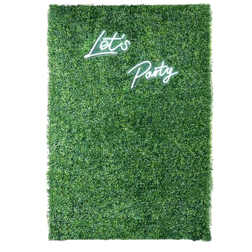 5×8 Ft 3D Artificial Green Grass Flower Wall Panels, Quick Assembly Storage Greenery Fake Backdrop Fence Screen for Wedding Baby Show Birthday Party Indoor Outdoor Garden Backyard Home Decor - color: Green, size: 5×8 Ft