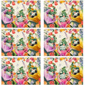 XCHI Tulips Gnomes Flowers Spring Placemats Set of 6 Summer Table Mats for Party Home Kitchen Dining Table Decorations 12x18 Inch - size: Set of 6 (12x18 Inch)