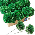 Royal Imports Artificial Carnations, Silk Faux Flowers, for Funeral Arrangements, Wedding Bouquets, Cemetery Wreaths, DIY Crafts - 100 Single 5" Stems - Green - color: Green