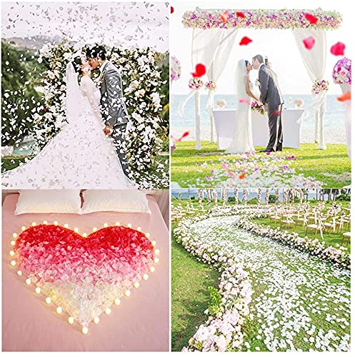 900pcs White Royal Blue Gold Artificial Silk Rose Petals Vase Table Scatter Confetti Aisle Runner Wedding Party Events Home Decoration