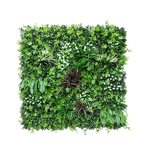 Windscreen4less 1 PC 40"x40" Artificial Boxwood Panels Faux Plant Grass Green Wall Panel Decoration for Outdoor Indoor Garden Backyard (Style 5) - color: 3d Panel Style 5, size: 40"x40"