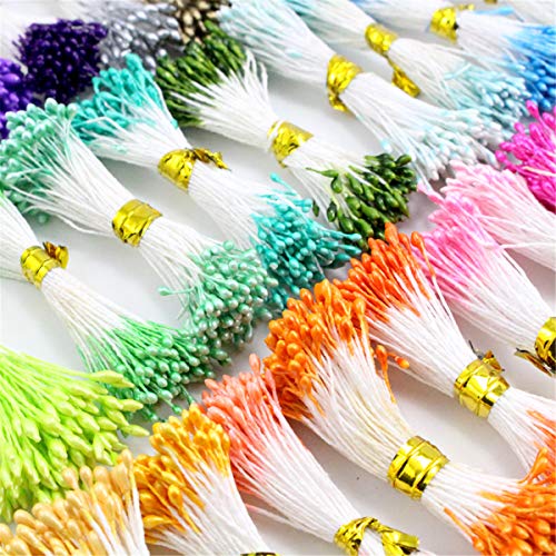 ECYC 900Pcs Mini Flower Stamen Pistil Wedding Decoration DIY Artificial Cards Flowers Stamen, 1mm