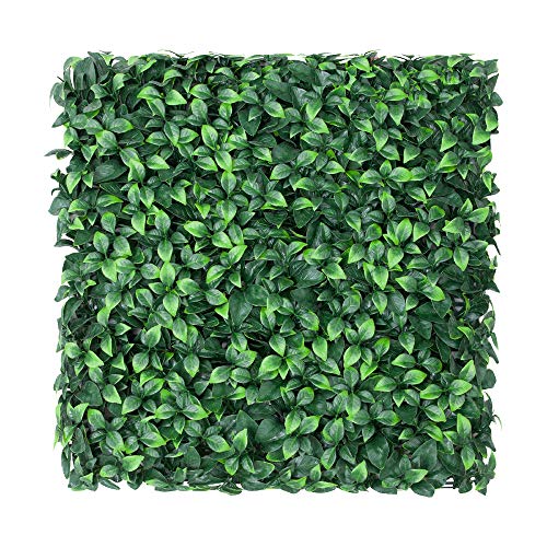 Patio Paradise 20"x20" (6PC) Artificial Grass Wall Panels Greenery Backdrop Faux Boxwood Hedge Fake Ivy Privacy Screen for Outdoor Wedding Décor Photography Background, Gardenia - color: Gardenia, size: 20"x20"