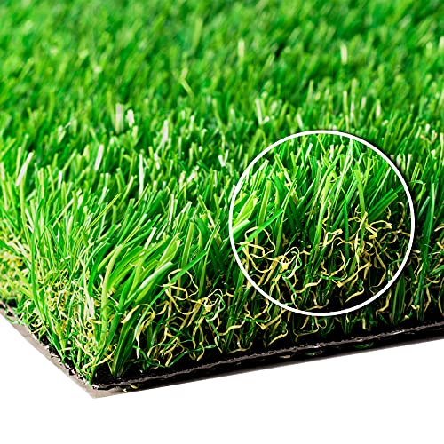 SunVilla 3'X45' Artificial Grass Realistic [Customized Sizes] Grass Height 1 3/8" Indoor/Outdoor Artificial Grass/Turf Many Sizes 3FTX45FT (135 Square FT) - color: 3ft, size: 3FT X 45FT (135 Square FT)