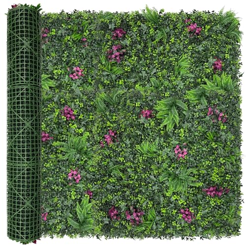 Greenery Grass Wall Boxwood Plant Roll: 60"x128"(53.5 SQFT) with UV Resistant Green Leaves Faux for Interior Panel, Greenery Backdrop,Garden and Indoor Outdoor Wall&Fence Covering Privacy - color: 3d Style 2, size: 60"x128"