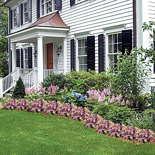 Uieke 6PCS Artificial Flowers for Outdoors UV Resistant, Fake Daisy Mums Flowers No Fade Greenery Shrubs Faux Purple Flowers for Outside Home Wedding Garden Spring Summer Décor - color: Purple, size: 6